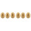 6Pcs Stainless Steel Pepper Shaker Egg Shaped Salt Shaker Set Kitchen Tool,Gold 1