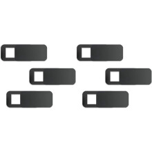 6 Pcs Computer Tablet Camera Anti-Peeping Privacy Patch Slide Cover Webcam Cover Laptop Camera Cover Sliding Black