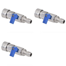 3X High Pressure Washer Valve Kit 3/8 NPT Quick Connector 4500 PSI for Power Washer Hose