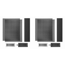 400 X 300 mm DIY-Bodenregister-Entlüftungsabdeckung, 4Er-Pack Magnetische PVC-Entlüftungsabdeckung, Bodenregisterfalle AC-Entlüftungsgitter
