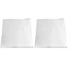 2X Transparent Vinyl Record Outer Bag CD Protection Bag Square Bag Record Sleeve Flat Mouth Outer Bag