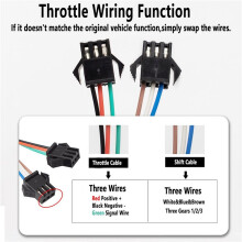 2X Motorcycle 3-Speed Electric Bike Scooter Speed Control Throttle Twist Grip Handlebar Accelerator