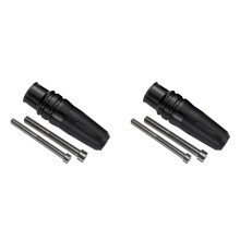 2X Universal Motorcycle Crash Pads Exhaust Sliders Crash Protector Accessories with 8MM 10MM Bolt Aluminum