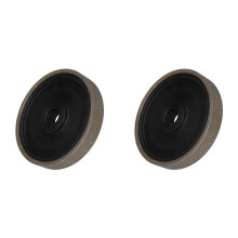 2X Meule de Meulage de Bijoux Lapidaire de Diamant 6 Pouces X 1 Pouce avec Trou de Tonnelle de 1 Pouce (pour Marbre de Pierre de Verre de Granit de