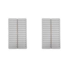 2X 28-Bit Card Holder Plastic Material Multi Slots Business Cards Ganizer Wall Hanging Id Rack Note Desk Accessories