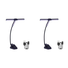 2X Tri- LED Clip- Book Light,4 Color Modes,Eye-Care Reading Lamp for Bedroom & Table, Adjustable Night Light