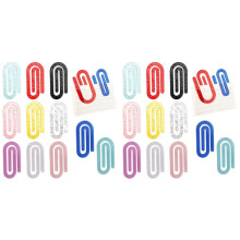 Decorative Jumbo Paper Clips,22-Pack,Personalized Office Paperclips for Home, Gift, Crafts, Classroom, School, Teacher