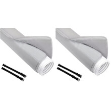 2X Air Conditioning Hose Protective Cover Air Conditioning Exhaust Pipe Insulation Cover Dust-Proof and Heat-Insulating
