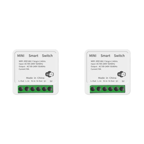 2X Tuya WiFi   2-Way Control 16A   Breaker  Life Supports Voice Control Timer Function