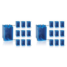 20-Pack Single Gang Electrical Box, New Work Box 1 Gang, Work Electrical Nail Outlet Box, 18 Cu. in, /Outlet Box
