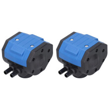 2X 2 Outlets Milking Machine Pneumatic Pulsator Adjustable for Cattle Goat Milker Parts Farming Equipment