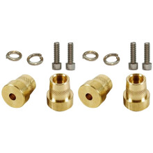 4 Set M6 Brass Side-Mount Battery Terminal Adapter for 12-24V Automotive Batteries