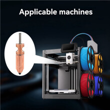 2X for Flashforge AD5X Nozzle Upgraded Removable Hardened Steel Nozzles 0.4mm 3D Printer Replacement Parts