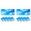 8 Pcs Fluorescent Light Covers,Light Covers for Ceiling Lights Classroom, Magnetic Light Filters for Office 2