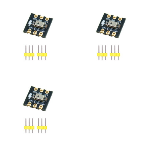 3X INMP441 Omnidirectional Microphone Module I2S Interface Low Power MEMS Digital Output Sensor Module Not Welding