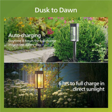 12 Packs Solar Pathway Lights Outdoor, Glass Metal Led Garden Landscape Lightings, 3000K Warm White, Waterproof for Yard