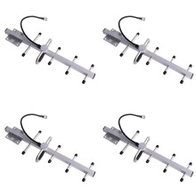 4X Outdoor Directional 868MHz 915MHz 900MHz Yagi Antenna 8dBi Lorawan Antenna for NB-IOT Radio System N-Female Connector