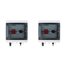 2X Solar Photovoltaic PV Combiner Box with Protection 1 Input 1 Out  1000V 15A Fuse MCB SPD Waterproof Box