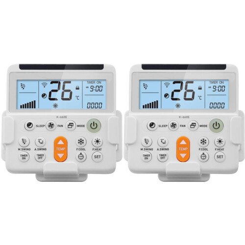 2X K-660E Universal Air Conditioner Remote Control