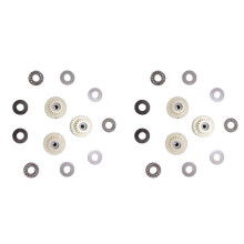 2 Set Nylon Gear Set Spare Part for Bafang FM G311.250. Replacement 18-33 Teeth Helical Plastic Pinion Gear