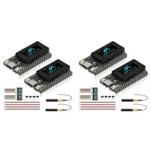 4Pcs Heltec LoRa 32 V4 Meshtastic Dev-Board W/GPS ESP32-SX1262 0.96inch OLED Solar Powered LoRaWAN 28dbm