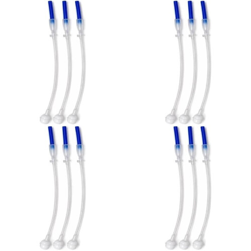 12-Pack Universal Fit 360Spray Bottle Adapter, Weighted Tube Replacement for Sprayers, Universal Connector