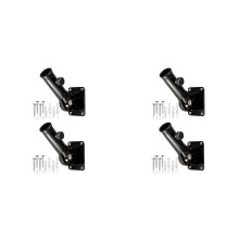 4 Pcs Flag Pole Holder for Outside House, Adjustable Flag Pole Mount, Metal for Outside, Multi-Position