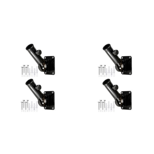 4 Pcs Flag Pole Holder for Outside House, Adjustable Flag Pole Mount, Metal  for Outside, Multi-Position