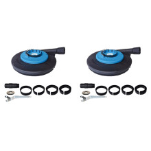 2 Set 9 Inch Angle Grinder Dust Shroud Skin Grinding Dust Shroud for 230mm 9 Inch Angle Grinder Black B 230L