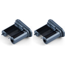 2X Compatible Labeling Ribbon for NIIMBOT M2 Thermal Transfer Label Printer, Clear Printing Long Storage , 24M,Black