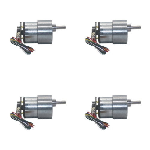 4X JGB37-520  Reduction Motor with Hall Encoder Car Motor DC12V 333RPM for Self Balancing Car with Speed Measurement