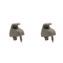 2X Car Sun Visor Holder Hook Clip Bracket for Tundra GX470 74348-34010-B3 74348-34010-A0,Beige