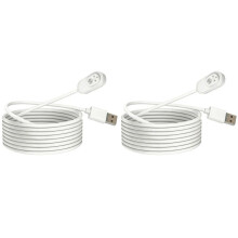 2X Magnetic Charging Cable for Arlo Pro 3, Arlo Pro 4, Arlo Pro 5S 2k, Arlo Ultra, Arlo Ultra 2 Security Cable 10ft