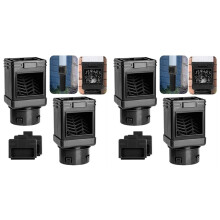 Downspout Filter,Leaf Removers,Downspout Filters, Downspout Screen Filters,2X3 and 3X4 Drainpipe, (4-Pack Black)