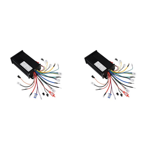 2X Sine Wave 500W 36V/48V/60V/72V 30A Three-Mode Silent Brushless Motor Controller for E-Bikes