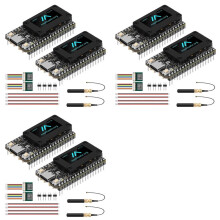 6Pcs Heltec LoRa 32 V4 Meshtastic Dev-Board W/GPS ESP32-SX1262 0.96inch OLED Solar Powered LoRaWAN 28dbm