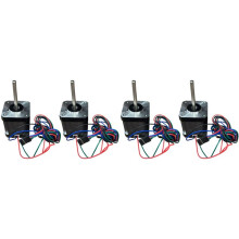 4PCS Super Motor 42STH48-2804AH(40R) Nema 17 Stepper Motor for 3D Printer Parts Voron VzBoT Long Shaft Mounts