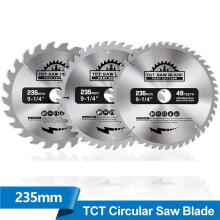 2pcs 235mm Carbide Circular Saw Blade for Woodworking, Wood Cutting Disc 48T