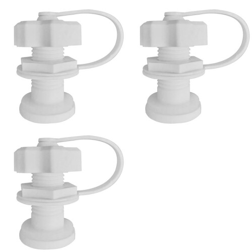 3X Cooler Drain Plug Kit Universal Replacement Cooler Drain Plug Assembly for Most Coolers with Drain Plug 1