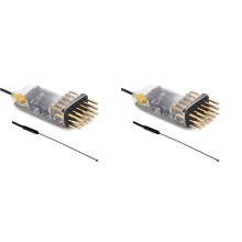 2X 4-10V ELRS 2.4G PWM 5-Channel Receiving Machine for Fixed Wing Vehicle and Vessel Model RC Voltage Feedback FPV