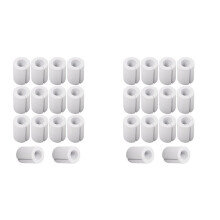 28 Pack EVA Foam Curtain Spacers - 85 mm White Curtain Shaper for Drapes, Fits to 1.57 Inch Rod Diameter