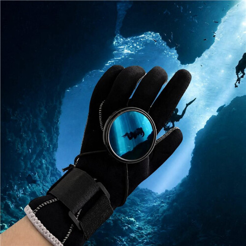 2X Espejo Retrovisor Ajustable para Buceo con Cuerda Elástica y Cordón Negro. 2