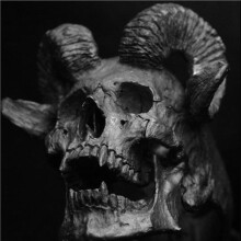 2X Rétro Punk Satan Chèvre Crâne en Acier Inoxydable Locomotive Anneau à la Mode Hommes Gothique Bijoux Cadeau Crâne Personnalité US11
