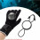 2X Adjustable Rearview Mirror for Diving with Bungee Rope and Lanyard Black 5