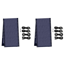 2X Tissu de Remplacement pour Chaise Longue avec 8 Cordons Élastiques, Kit de Réparation en Maille pour Chaise Longue de Patio, Fauteuil Inclinable,