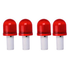 4X Super Bright LED Emergency Road Light - Flashing Traffic Cone Safety Strobe Warning Lamp