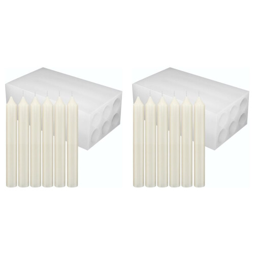 2X 6-Hole Long Pillar Silicone Candle Mold for DIY Candle Making, Versatile Cylinder Design