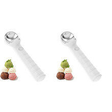 2X Heated Ice Cream Scoop, Rechargeable Electric Ice Cream Scooper, Heats to 158F for Hard Ice Cream, Gelato