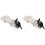 2X Motorcycle Trunk Lock Hinge with Detachable Stainless Steel Buckle 1