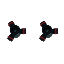 2X Coupling / Connector for  WD5M6A / WD6Y1A Floor Scrubber Roller Brush Motor Rotor  Replacement Parts